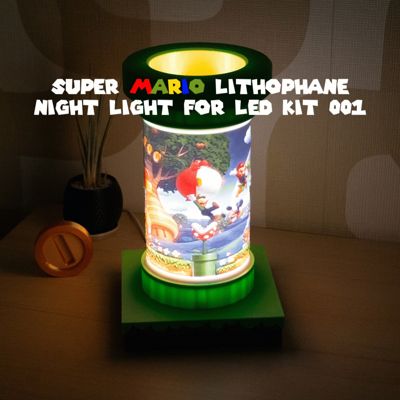 Super Mario Lithophane night light for LED KIT