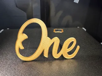 One Cake Topper For Front Use