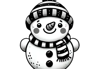 snowman pendant