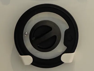 Pan lid holders for cabinet door/walls, no screws