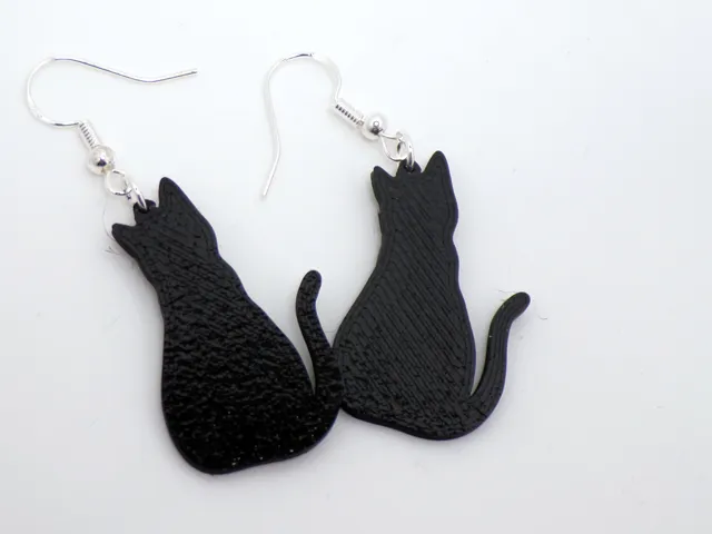 Shadow Cat Earrings