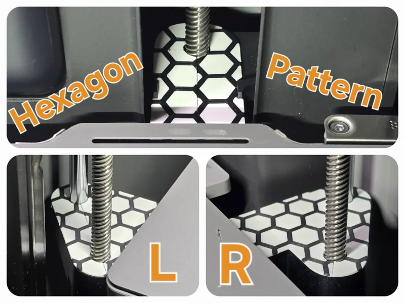 P2S/X2D Z-Axis Dust Cover Hexagon Pattern