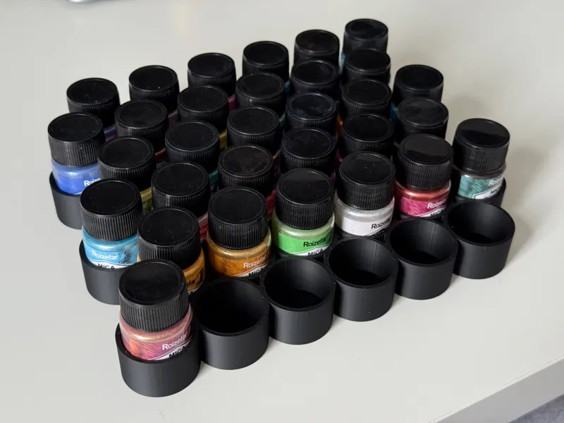 Mica Powder Bottle Storage Tray