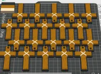 20 Crosses for A1 printer 0.16mm layer, 2 walls, 15% infill