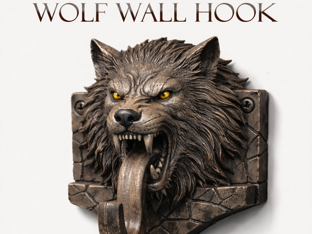 Wolf wall hook
