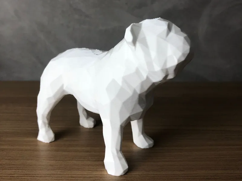 English Bulldog Low Poly