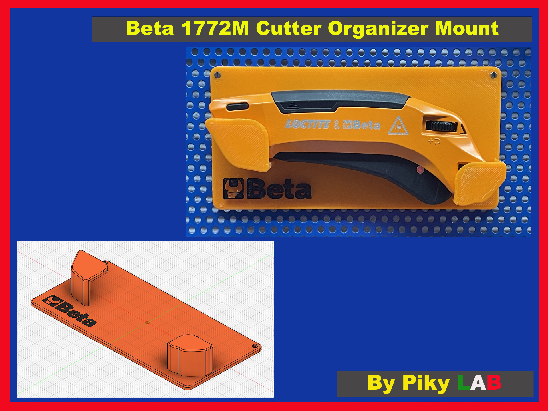 Beta 1772M Cutter Organizer Mount