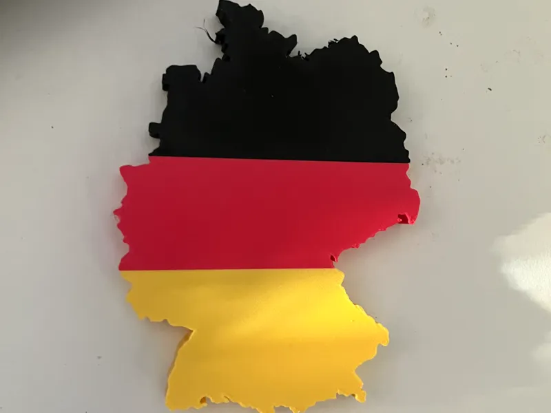 Allemagne Cartes des pays  version drapeau