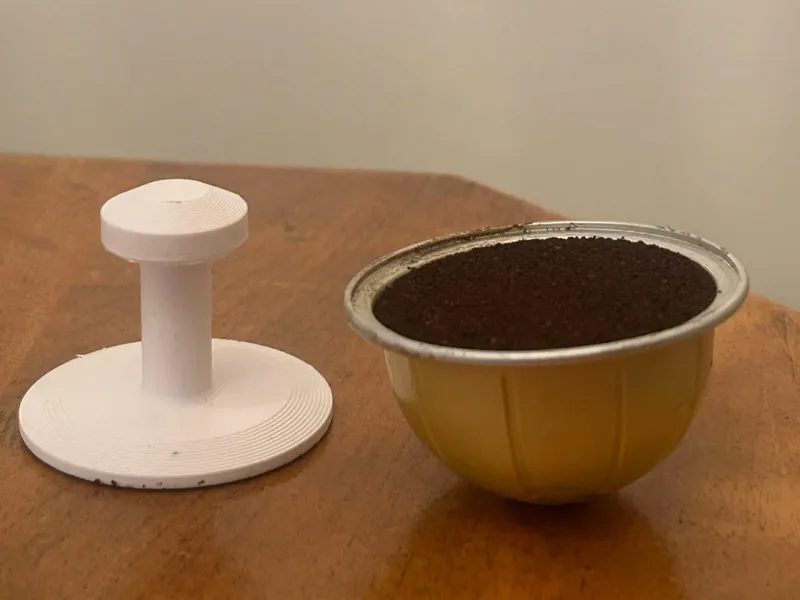 Nespresso Vertuo coffee capsule tamper