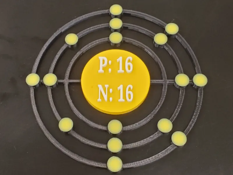 Sulfur Bohr Model