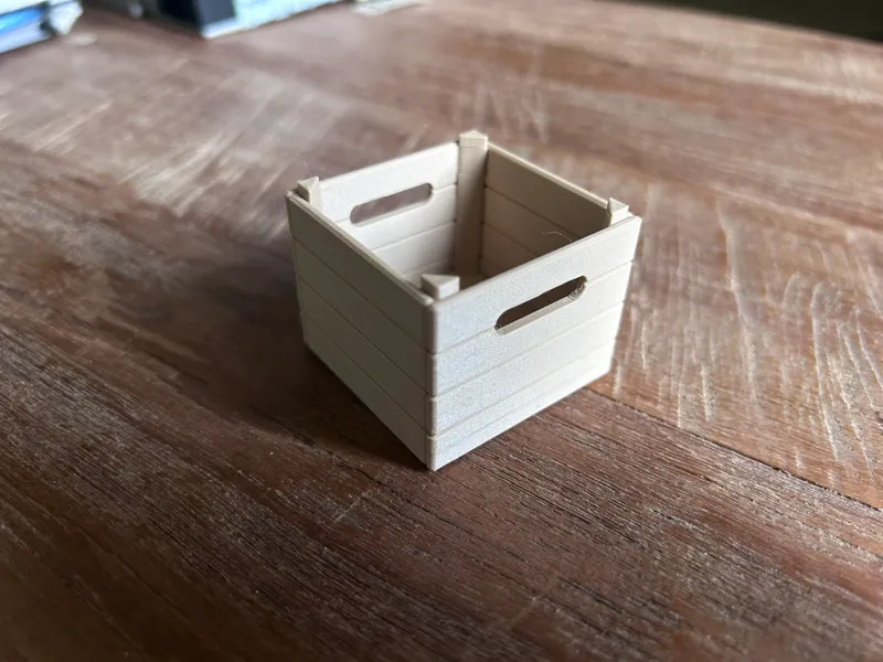 Small Stackable Crate with Handles