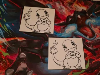 Charmander Coloring Plate
