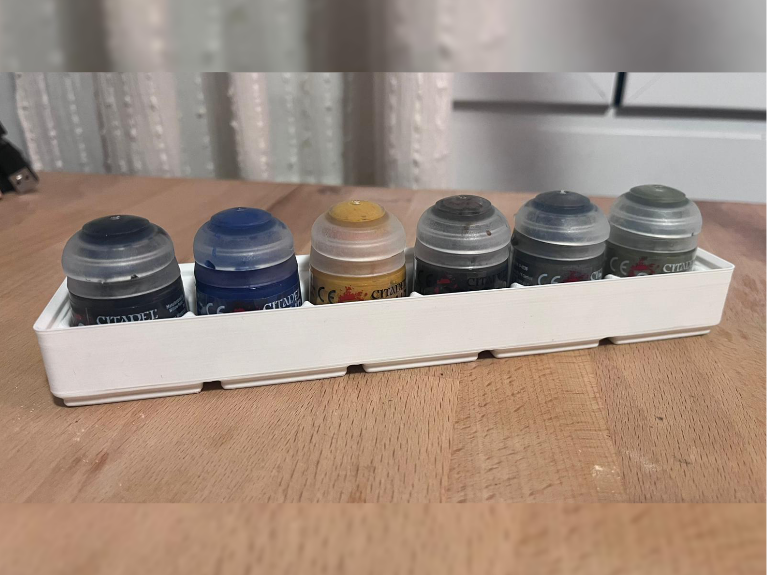 Gridfinity Base [5x1] for 6 Citadel Paints 