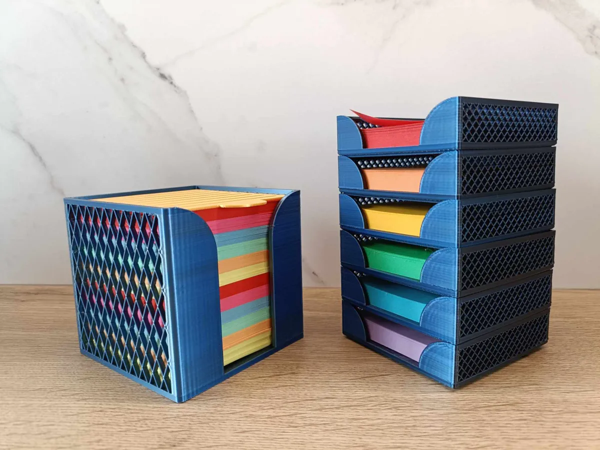 Range-post-it avec grille de liste