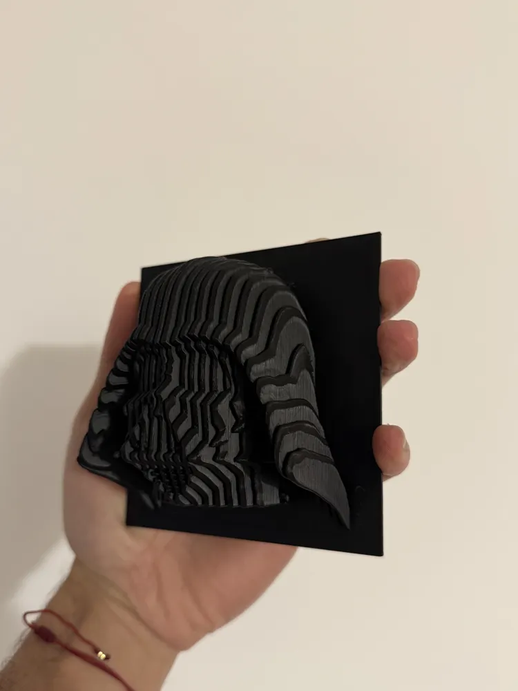 Layered Little Darth Vader Helmet - Free 3D Print Model - MakerWorld