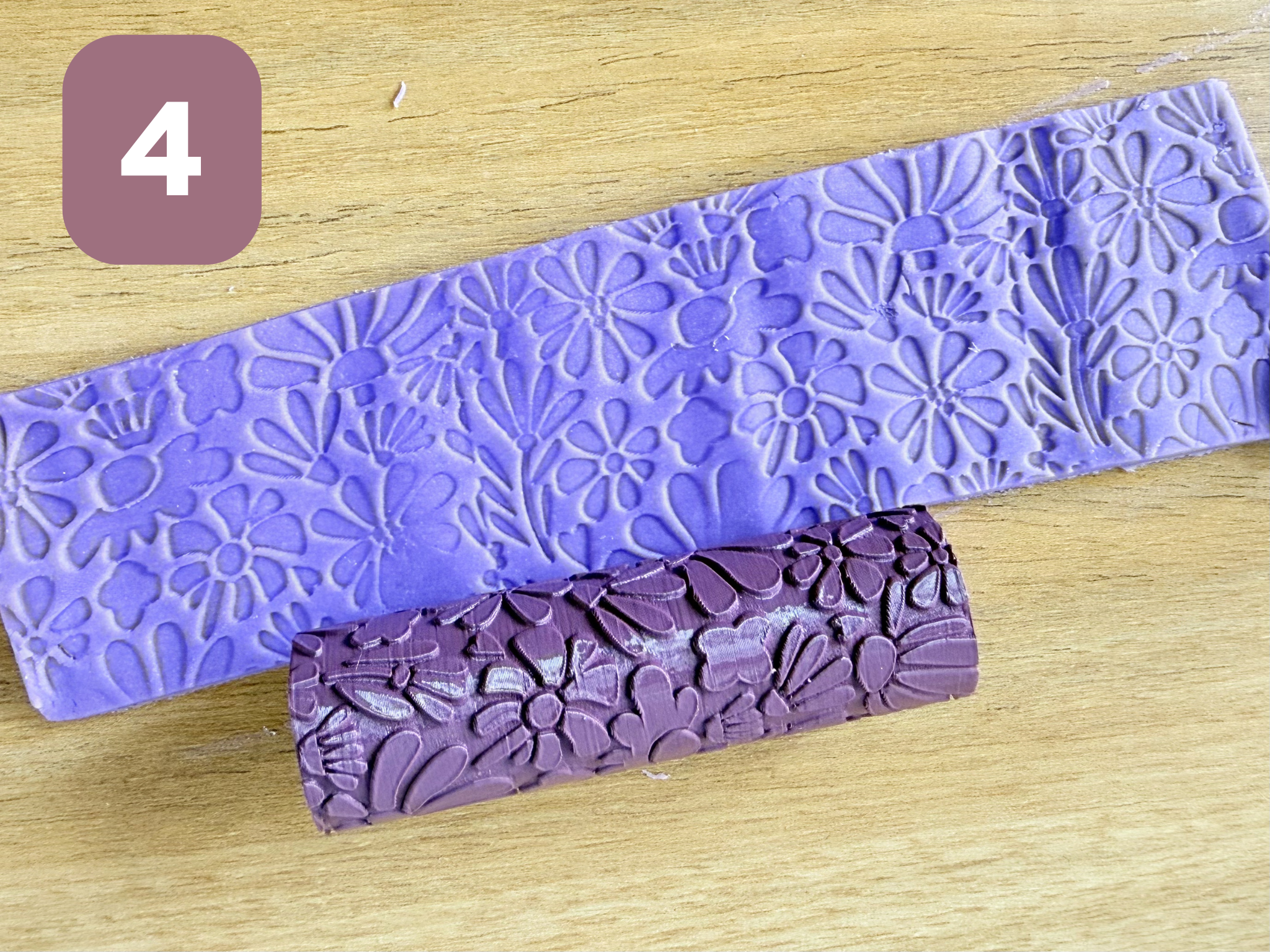 Miniatura 1 do modelo 3D Floral Emboss Rollers