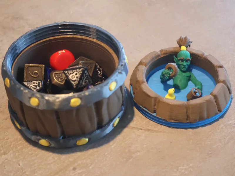 DnD Dice Box – Goblin in a Barrel