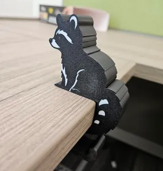 Raccoon Bag hook, desk hook