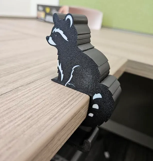 Raccoon Bag hook, desk hook