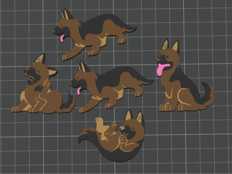 keychain German Sheperd