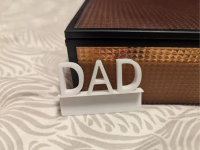 Fathersday - DAD - Picture Frame Topper 
