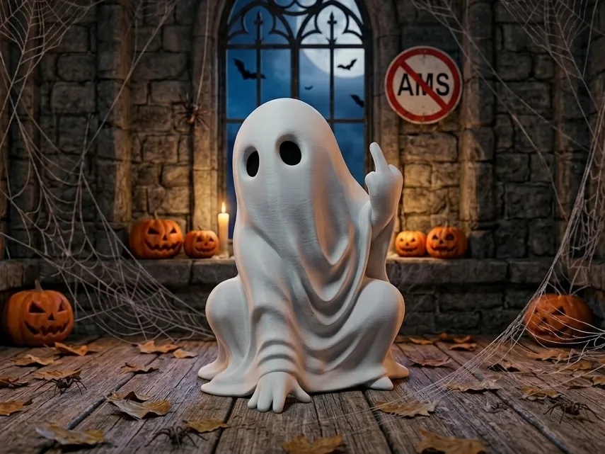 Accesorio para impresora 3D: Fantasma sin AMS. Referencia del modelo original.