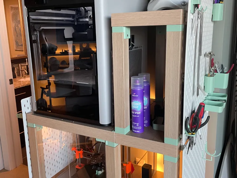 Ikea Lack Enclosure - No acrylic slots and spacers