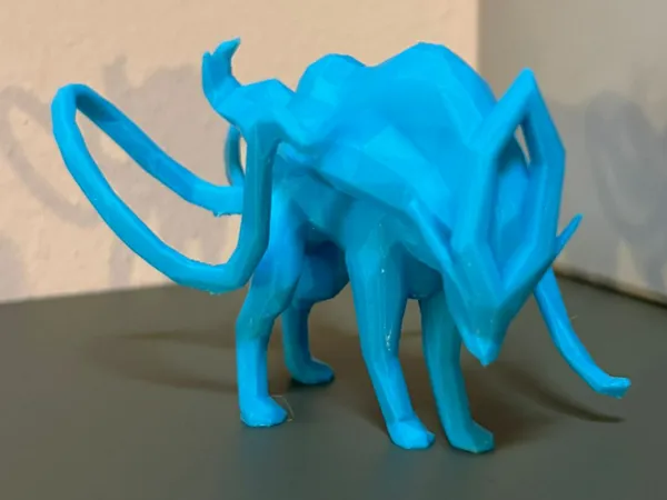 Suicune Pokémon low poly