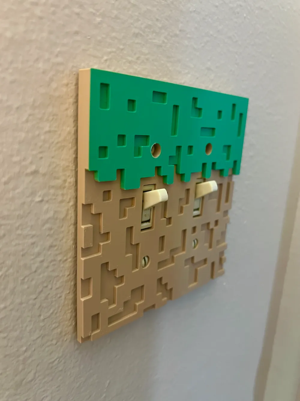 Custom Light Switch Minecraft Minecraft Light Switch Cover - Free 3D Print Model - MakerWorld
