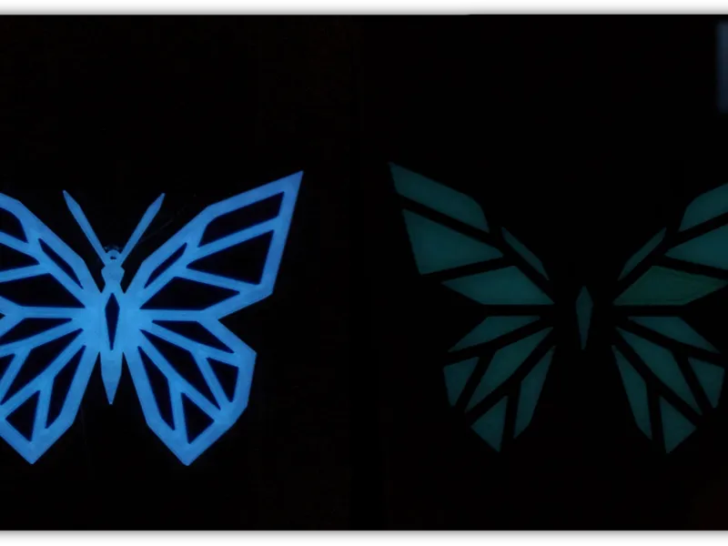 Stained Glass Style Butterfly - Snap-In Design