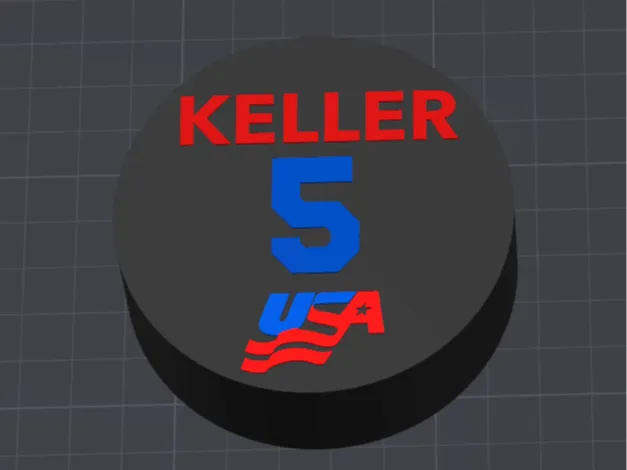 Megan Keller USA Hockey Number 5 Puck