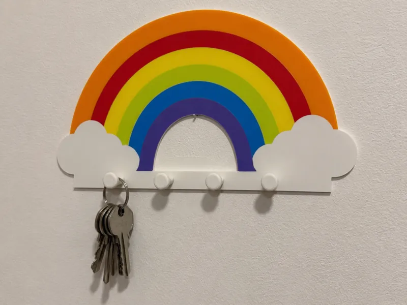 Rainbow key holder