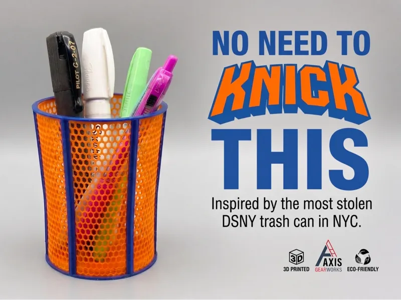 No Need to Knick This — NYC Trash Can- Pen Cup