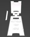 PARAMETRIC SIGN - 0.2mm layer, 2 walls, 15% infill