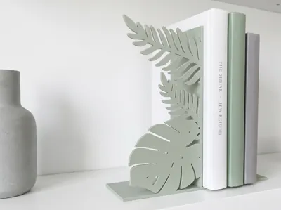 "Tropical Leaves" Bookend