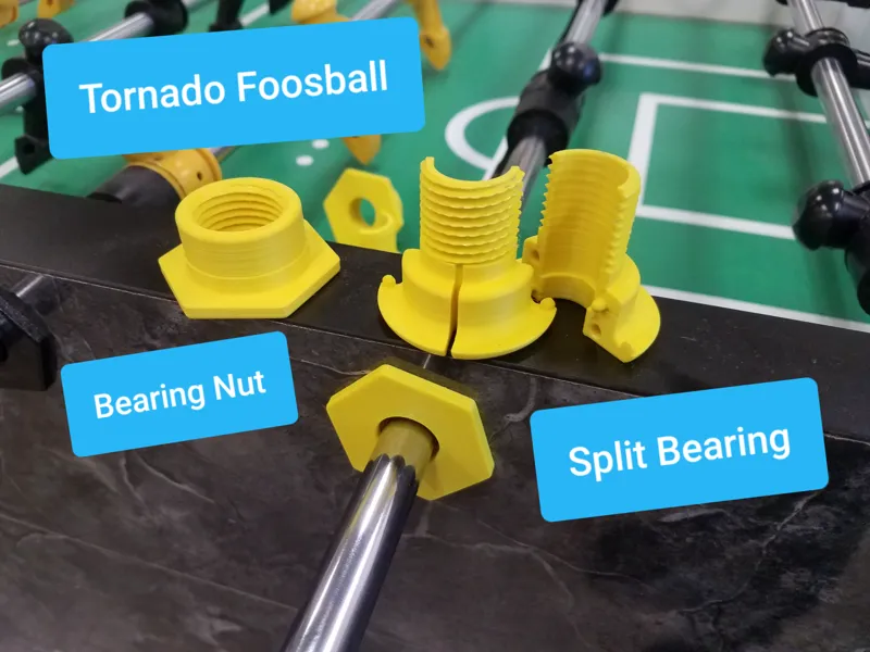 Tornado Foosball Split Bearing / Bushing and Nut