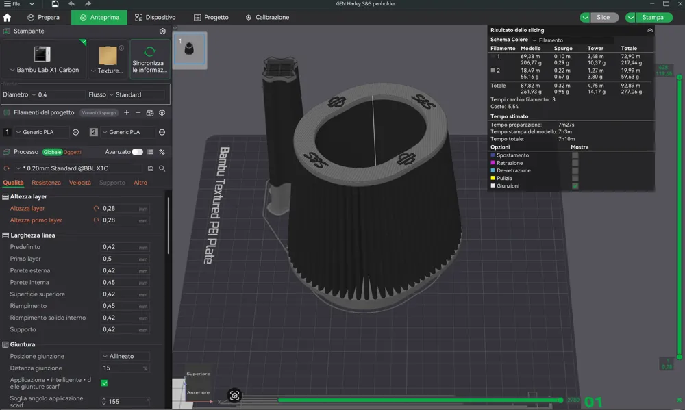 Portalápices filtro de aire S&S Harley Davidson por G3D Lab MakerWorld ...