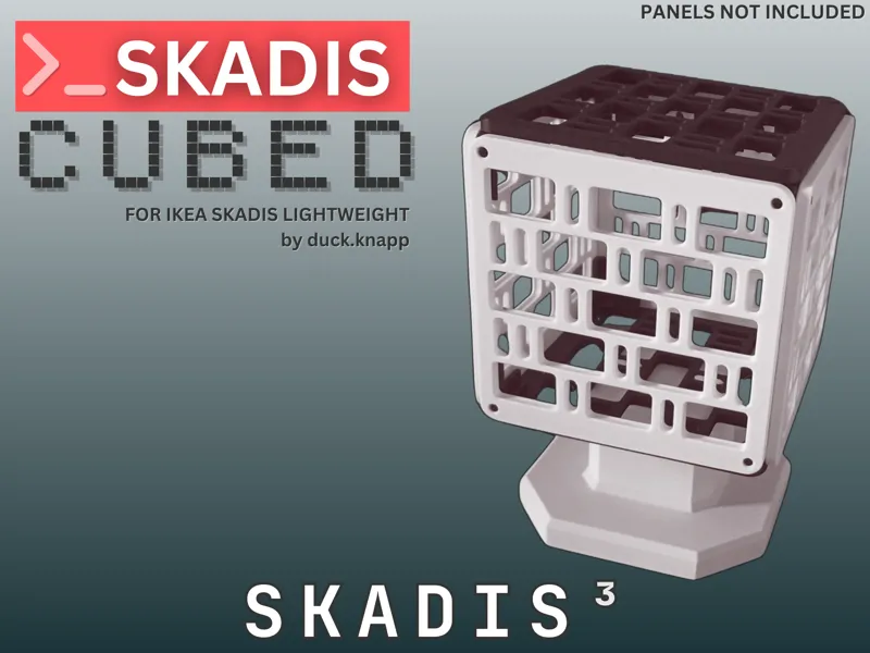 Skadis Cubed (for IKEA Skadis lightweight)