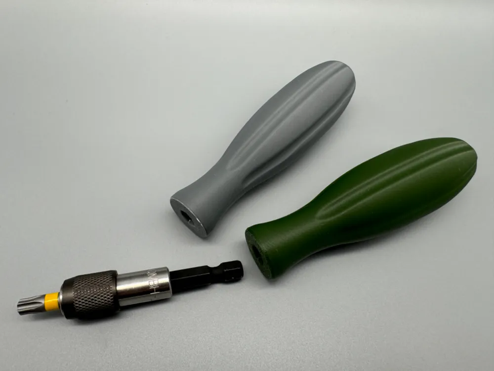 Screwdriver Handle for 1/4 Inch Bit Holder, Bit by practical3D - MakerWorld