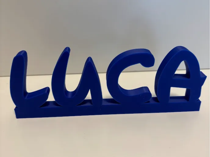 Luca Name Schild Disney 16cm x 6cm Aufstellschrift
