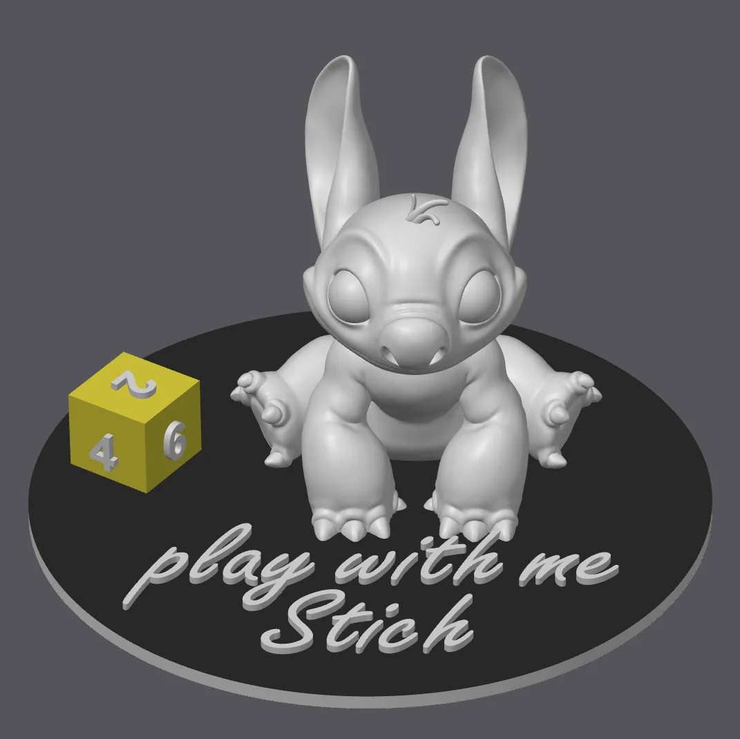 Stitch — petite figurine cadeau personnalisable