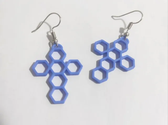 Hexa Cross - Earrings