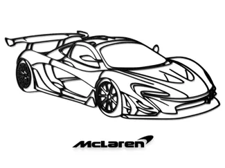 McLaren P1 GTR wall Art 