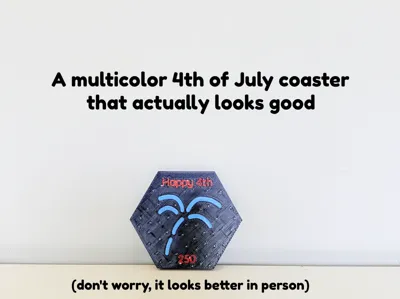 4th of July coaster 