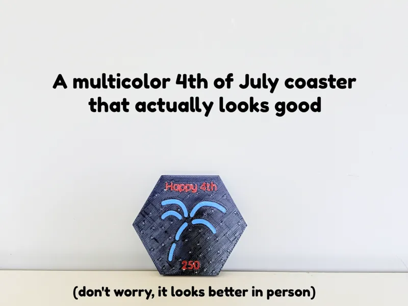 4th of July coaster 