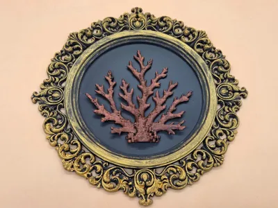 Baroque Coral Frame as 3D Wall Decor