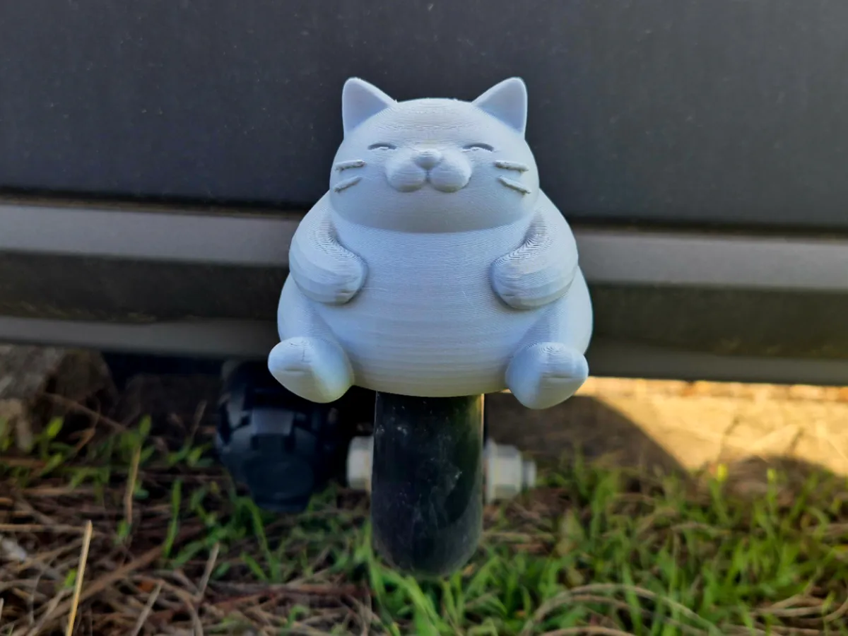 Cache-boule d'attelage chat rondouillard