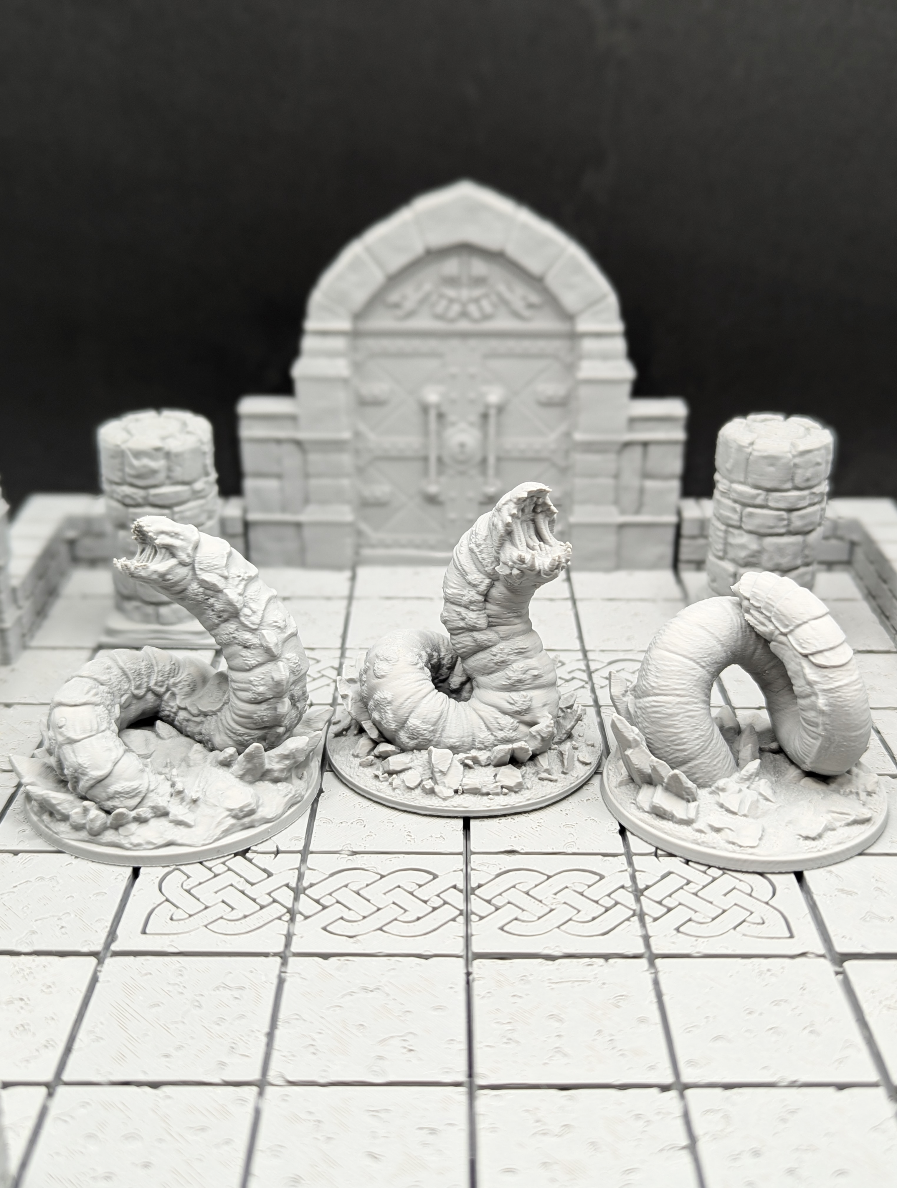 Slatescale Worms (supportless creature pack)  — 4