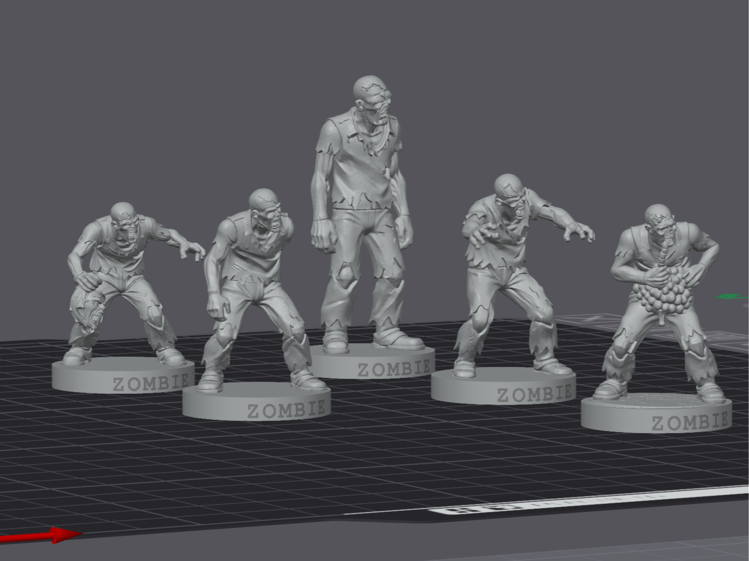 DnD -  Zombie Horde – 6er Set Untote