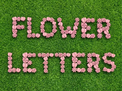 Flower Letters Wall Art